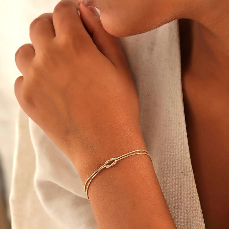 Tied To You Knotted Chain Bracelet