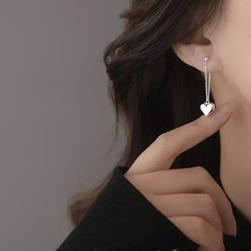 Heart On Lock Drop Earrings