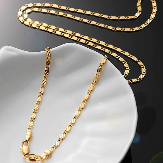 Plated Figaro 2MM Chain