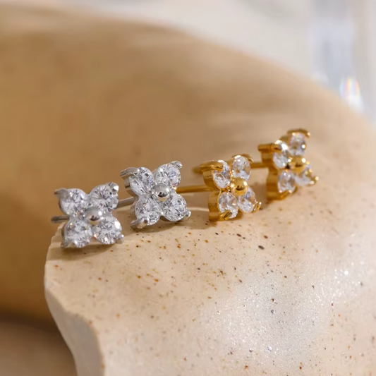 Elegant Pointe Clover Studs