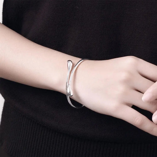 Water Drop Cuff Bangle