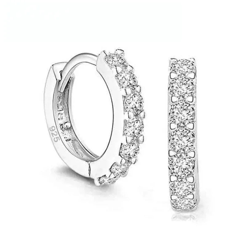 Celeste Pavé Huggie Hoops