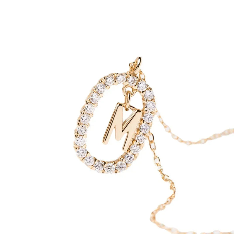 A-Z Monogram Initial Pendant Necklace