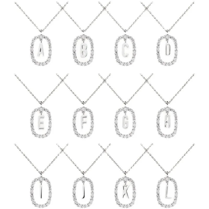 A-Z Monogram Initial Pendant Necklace