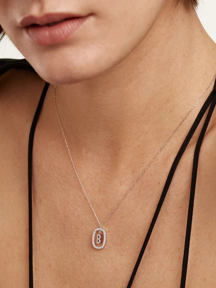 A-Z Monogram Initial Pendant Necklace
