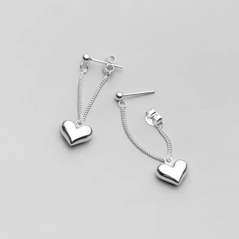 Heart On Lock Drop Earrings