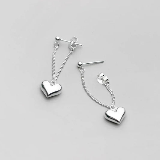 Heart On Lock Drop Earrings