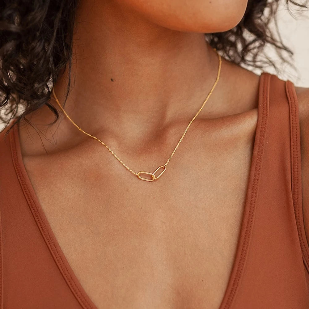 Infinity Double Link Necklace