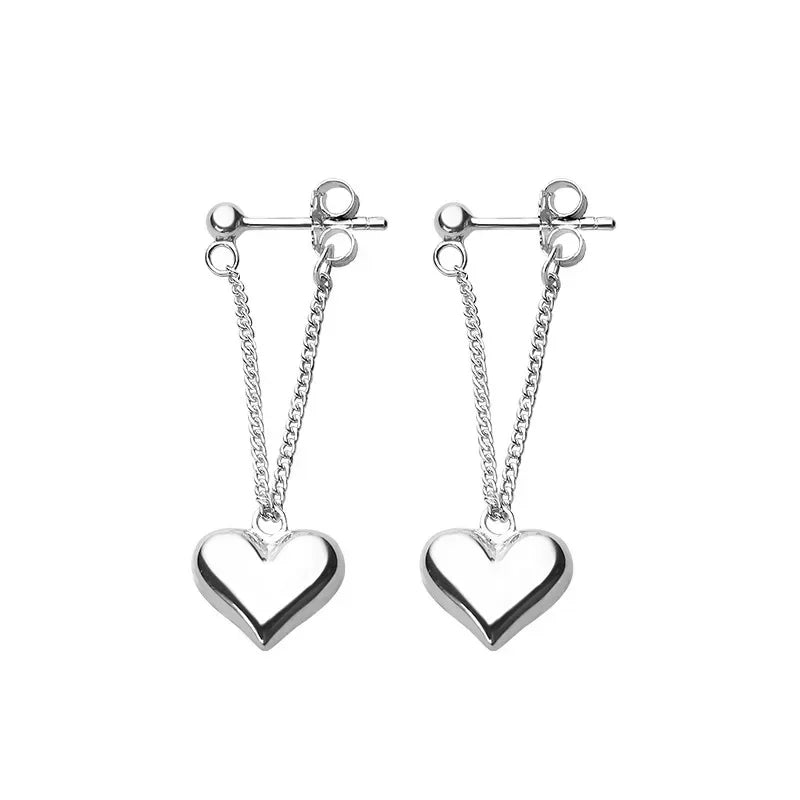 Heart On Lock Drop Earrings