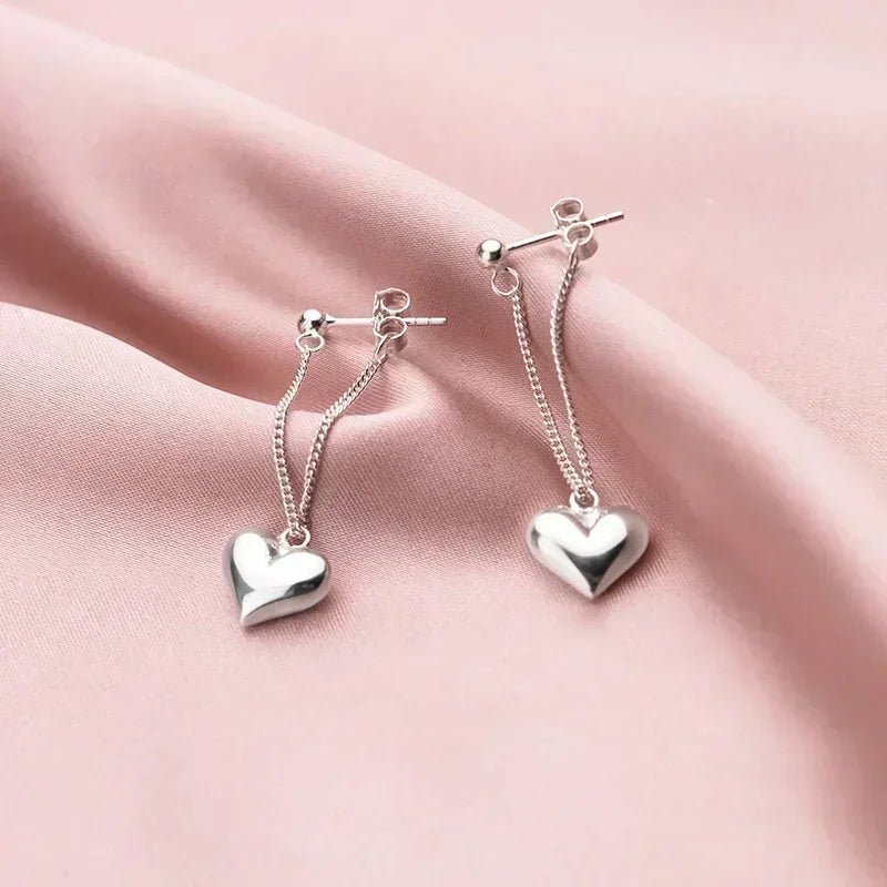 Heart On Lock Drop Earrings